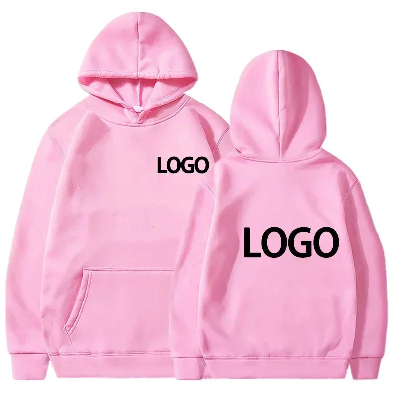 Men's and Women's Hooded Pullover, Customized Team Loose Casual Clothing, Fashionable and Personalized 100% Polyester,