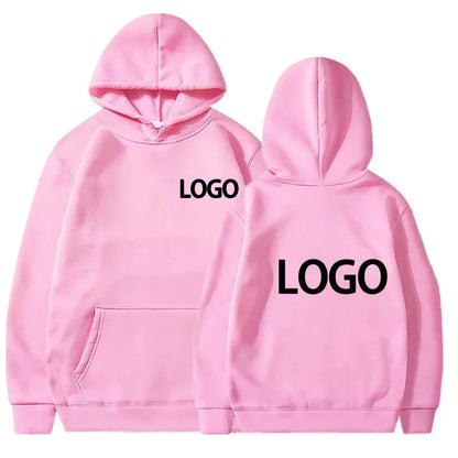 Men's and Women's Hooded Pullover, Customized Team Loose Casual Clothing, Fashionable and Personalized 100% Polyester,