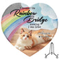 Personalized Pet Memorial Stone,Custom Cat Grave Marke Plaque With Photo&Name,Garden Slate Tombstone Pet Loss Remembrance Gift
