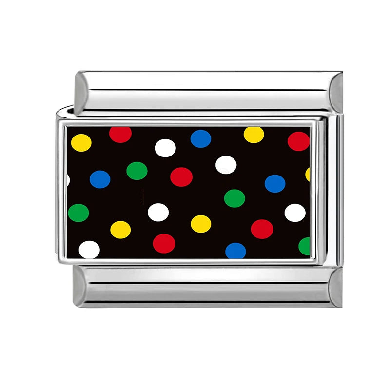 Fashion Dog Cats Star Black Red Charm Bracelet Fit 9mm Bracelet Stainless Steel Italian Links Making DIY Jewelrys Wholesale