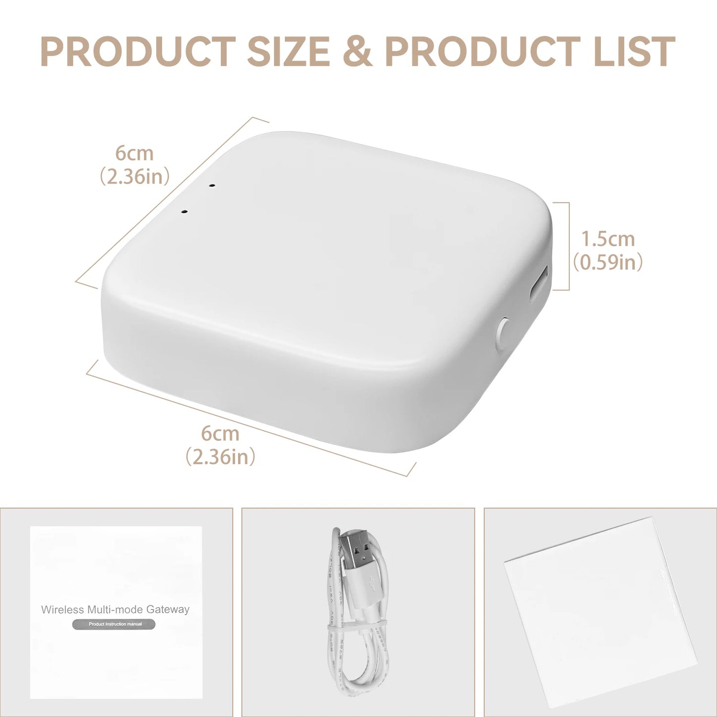 Zigbee Gateway Tuya Devices Bluetooth Wired Smart Hub Smart Life Products Home Control Panel Compatible with Alexa