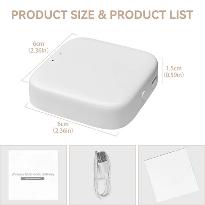 Zigbee Gateway Tuya Devices Bluetooth Wired Smart Hub Smart Life Products Home Control Panel Compatible with Alexa