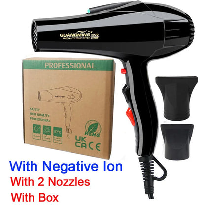 For Hairdresser and Hair Salon Long Wire EU Plug Real 2300W Power Professional Blow Dryer Salon Hair Dryer Hairdryer