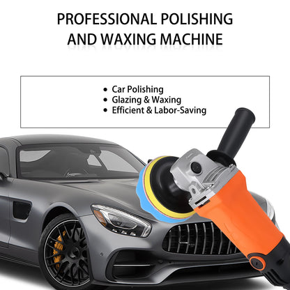 Podofo 8800RPM  Rotary Car Buffer Polisher Waxer 1200W Car Polisher with 14 Sponge Wheels Detachable Handle Perfect for Boat Car Polishing and Waxing