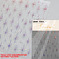 Gold Silver Starlight Laser Pink Colorful Glitter Star Bronzing Rhinestones Relief Nail Art Decorations Stickers Manicure Decals
