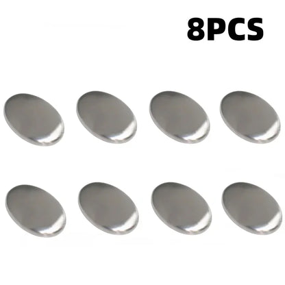 New Oval Hand Washer 304 Stainless Steel Deodorant Soap Metal Soap for Deodorizing Cleaning Kitchen Tools and Odor Removal