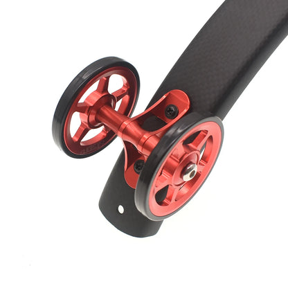 TWTOPSE Bike Easywheel Mudguard Fender Wheel For Brompton Folding Bicycle Mud Guard Wheel Double AL7075 CNC A C Line 77g 60mm