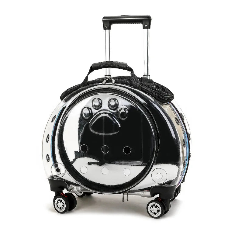 Pet Luggage, Transparent Space Capsule, Multi-purpose Backpack, Cat Bag, Large Capacity, Two Portable Small Dogs, Outdoor Bag