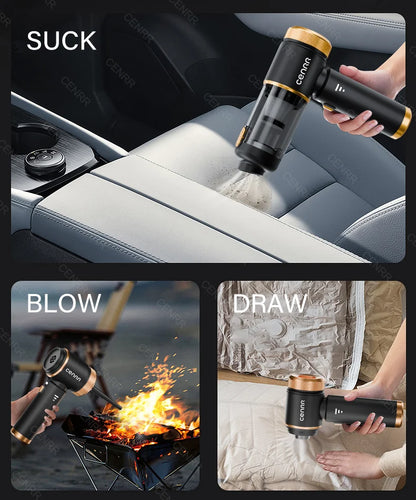 CENRR 2026 Car Vacuum Cleaner Mini 998000PA Cordless Powerful for Home Handheld Blower Car Cleaner Portable Car Vacuum Cleaner