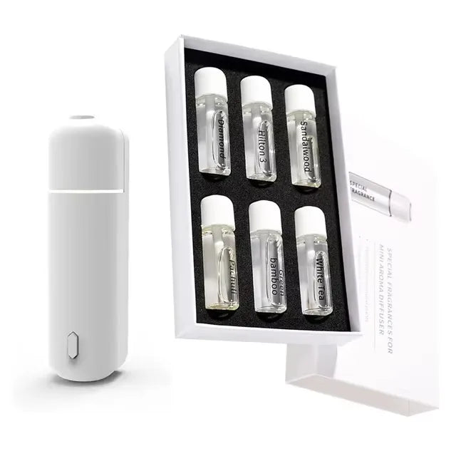 Smart Car Aroma Diffuser Auto Start Stop with Engine Fast Deodorizer Long Lasting Fragrance  6 Bottles Essential Oils Gift