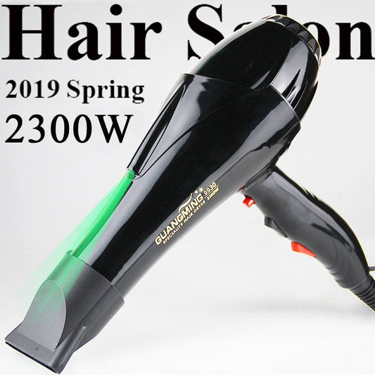 For Hairdresser and Hair Salon Long Wire EU Plug Real 2300W Power Professional Blow Dryer Salon Hair Dryer Hairdryer