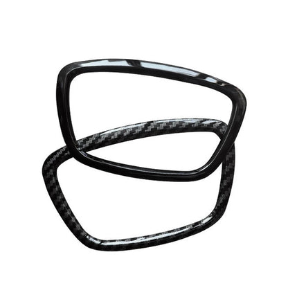 Carbon Fiber Car Steering Wheel Ring Trim Sticker Cover Auto Decoration Accessories For Audi A4 B6 B7 B8 A6 C6 A5 Q7 Q5 A3 8P S3