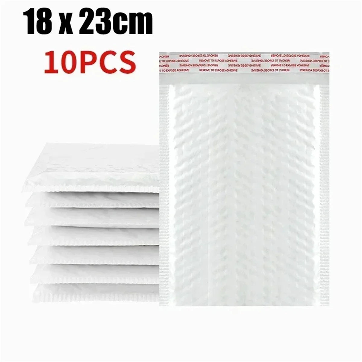 10-50Pcs Bubble Envelopes White Foam Shipping Bags Poly Bubble Mailers Pad Self Seal Packing Bags for Magazine 11cm 15cm 23cm