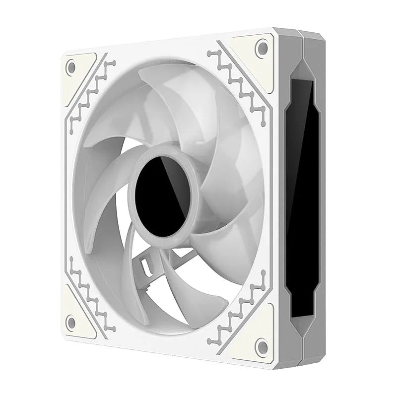 TEUCER 1PCS Prism12025 PC Case Fan 120mm 5V 3Pin ARGB Cyclic Mirror Light Effect PWM 800 to 2000RPM Cooling Fan