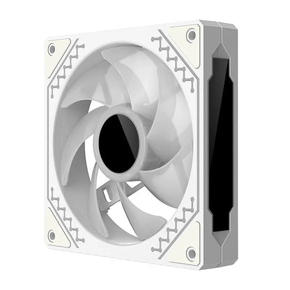 TEUCER 1PCS Prism12025 PC Case Fan 120mm 5V 3Pin ARGB Cyclic Mirror Light Effect PWM 800 to 2000RPM Cooling Fan