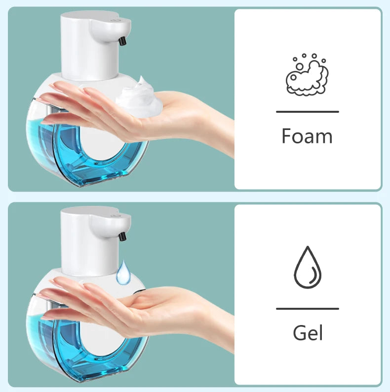 420ML Large Capacity Touchless Desktop Or Wall-Mounted IPX5 Waterproof Smart Infrared Automatic Sense Foam/Liquid Soap Dispenser