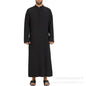 Men's2026 Loose Standing Collar Muslim Robes New Ethnic Round Collar Hui Robes Arab Middle East Men's Clothing Men Vintage Top