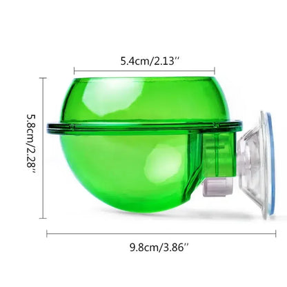 Reptile Pet Feeding Bowl Clear Anti-escape Pet Bowl Insect Worm Food Container Water Bowl for Lizard Gecko Chameleon Reptile Pet