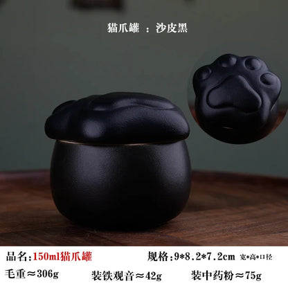 Ceramic Urn Dog Hair and Teeth Storage Pets Memorials Urn for Dogs Ashes Sealed and Moisture-proof Pet Souvenir Products