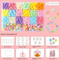 Arts Crafts DIY Handmade Beaded Kit Jewelry Set Handmade DIY Making Beads Kit DIY Creative Beads for Children Girl