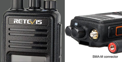 Retevis RT3S Walkie Talkie DMR Radio Long Range Walkie Talkies Camping Ham Radio UHF VHF GPS AES256 Encryption Digital Portable