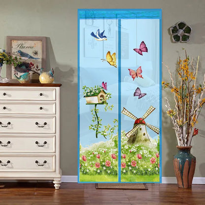 Mesh Door Curtain Magnetic Curtains Hands-free Anti Mosquito Insect Fly Bug Curtain Net Automatic Closing Window Screen Kitchen