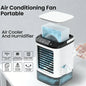 Hot Selling Mini Spray Cooling Fan Home Mobile Portable Desktop Air Cooler Silent Vortex Colorful Light Air Conditioning Fan