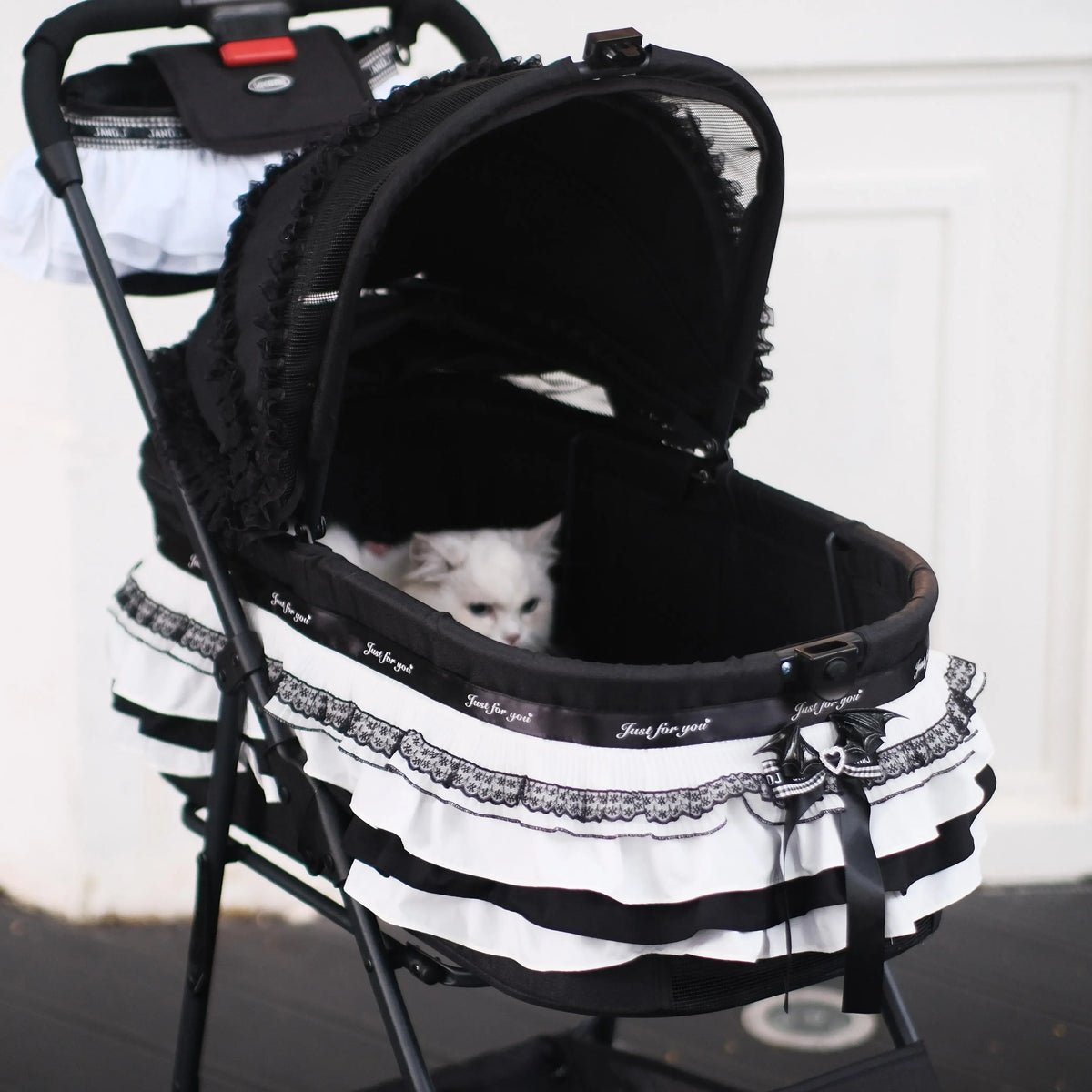 LDAIELLE High-end  Pet cart Small and light foldable Yorkshire outdoor travel