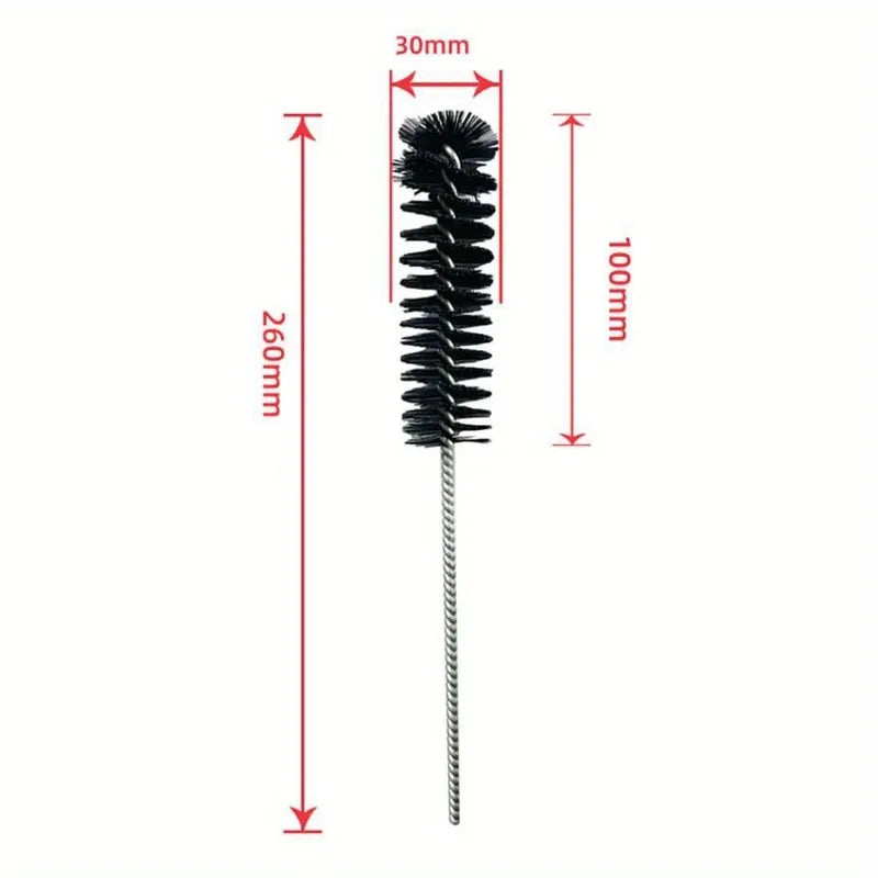 5pc Car Cleaning Tools Engine Maintenance Intake Valve Cylinder Carbon Removal Brush Cleaning Brush Inspection Tool Car Wash Kit