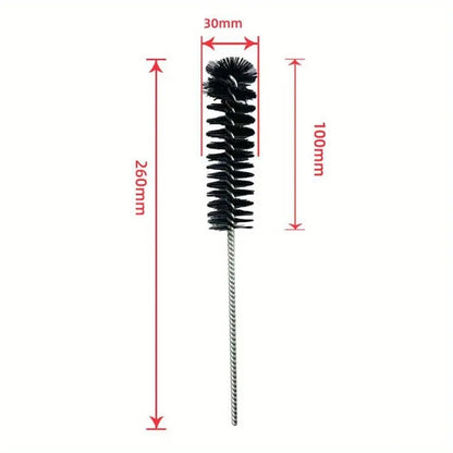 5pc Car Cleaning Tools Engine Maintenance Intake Valve Cylinder Carbon Removal Brush Cleaning Brush Inspection Tool Car Wash Kit