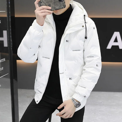 2026 High quality Winter Down Jacket Coats Mens Warm White Duck Down Hooded Men Windproof Parkas Overcoat