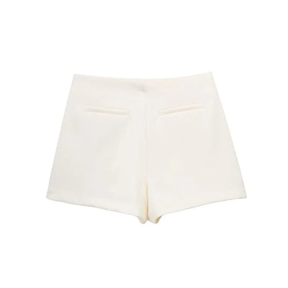 MUJER 2025 Black Mini Skirt Shorts Woman Fashion Asymmetric Skort For Women High Waist Short Skirts Woman Summer Casual Shorts