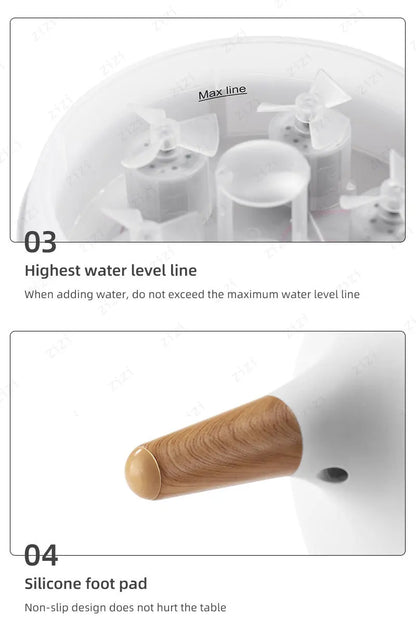 Dynamic Rainbow Jellyfish Essential Oil Fragrance Machine 250ml Essential Oil Diffuser Ultrasonic Porous Atomization Humidifier