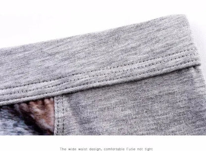 Men 3D Printed Boxer Shorts Wolf Eagle Head Pattern Mid Waist Flat Angle Underpants Soft Modal Knitted Breathable Underwear