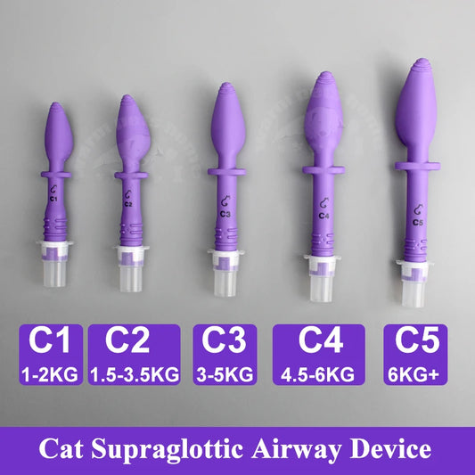 Cat Blind Intubation Tube Medical Soft V-Gel Supraglottic Airway ET Tube Device for Cats Veterinary Tools