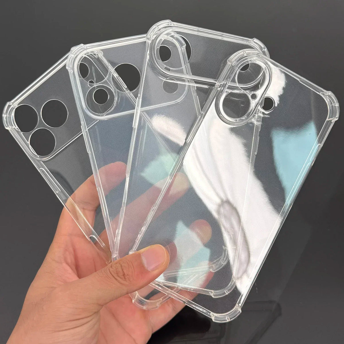 Transparent Phone Case for IPhone 17/17 Air/17 Pro/17 Pro Max Clear Case Scratch Resistant Shockproof Anti Fall Slim TPU Cover
