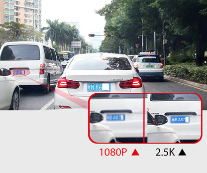 E-ACE 2K Car DVR WIFI GPS Stream Media Mirror Optional 1080P Car Video Camera Night Vision Loop Recording 24H Parking Black Box