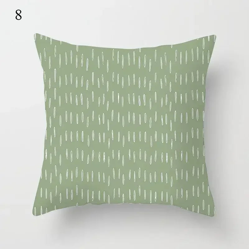 Mint Green Pillowcase Geometric Print Cushion Cover Sofa  Decorative throw pillow cushion covers40x40cm 50x50 45x45