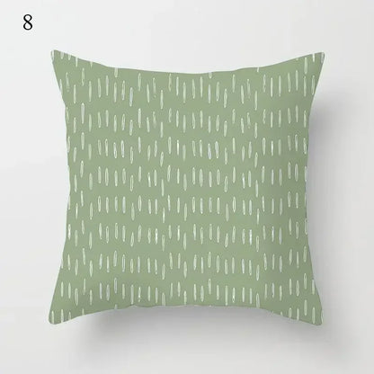 Mint Green Pillowcase Geometric Print Cushion Cover Sofa  Decorative throw pillow cushion covers40x40cm 50x50 45x45
