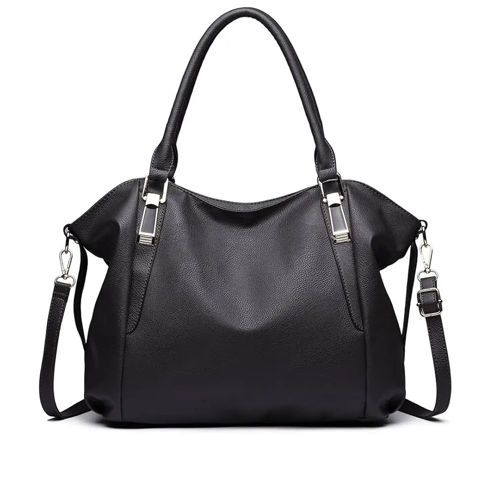 Miss Lulu WOMEN'S Big Shopper Tote Bag, Elegant handbag, Large shoulder bag for Commuting, Travel and Shopping, Practical