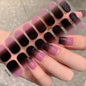 Semi-cured Gel Nail Stickers Solid Color Nail Semi-baked Tips Full Paste Nail Decals UV Lamp Need