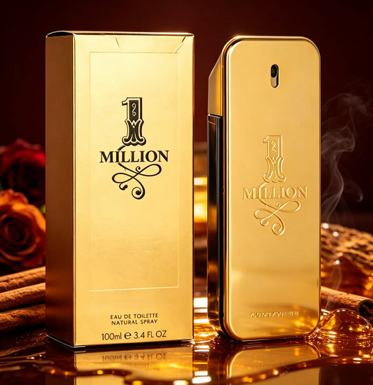 Pico Rabanne Rabanne 1 Million Eau De Toilette For Men - A Designer France With 10-12 Hour longtivity, Blending Notes Of Citrus, cinneron, And Amber - Luxurious Men's shade Spray.