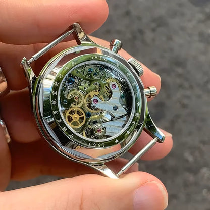 Seagull 1963 International Edition Watch for Men Chronograph Manual Winding Mechanical Watches Original ST1901 D304 Memorial