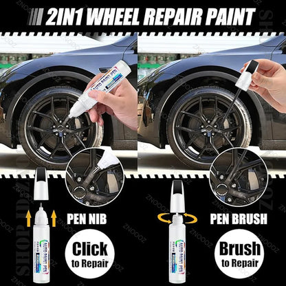 For LEXUS RX Touch Up Paint Wheel Repair Kit Quick And Easy Wheel Scratch Repair Rim Paint For Car Wheel Repair Silver Black