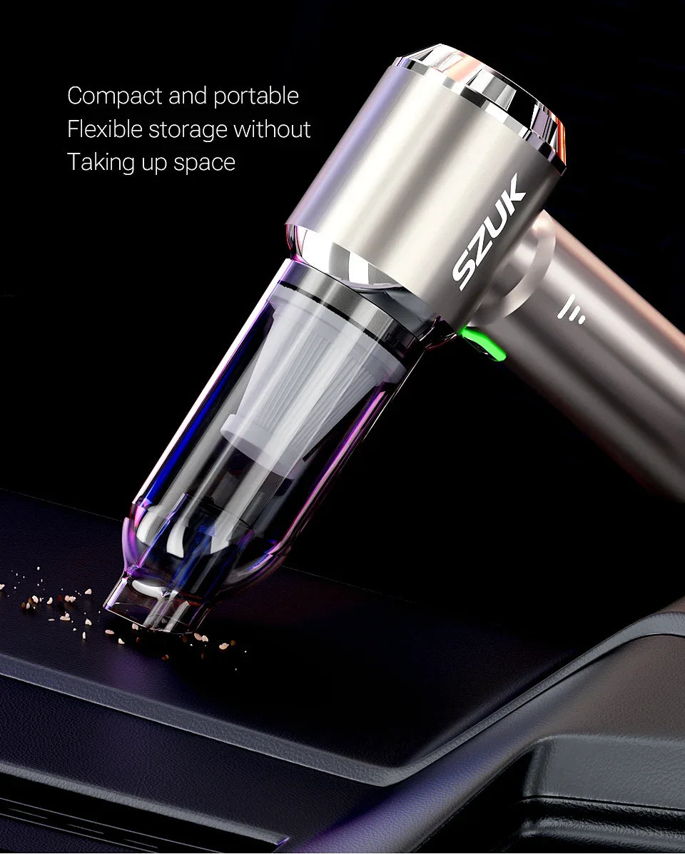 SZUK Mini Car Vacuum Cleaner 985000PA Powerful Portable Wireless Vacuum Cleaner Cleaning Machine Handheld Vacuum Cleaner for Car