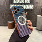 17 ProMax for Magsafe Carbon Fiber Frameless Case For iPhone 16 15 14 13 12 Pro Max Plus 17Air Magnetic Slim Color Blocked Cover