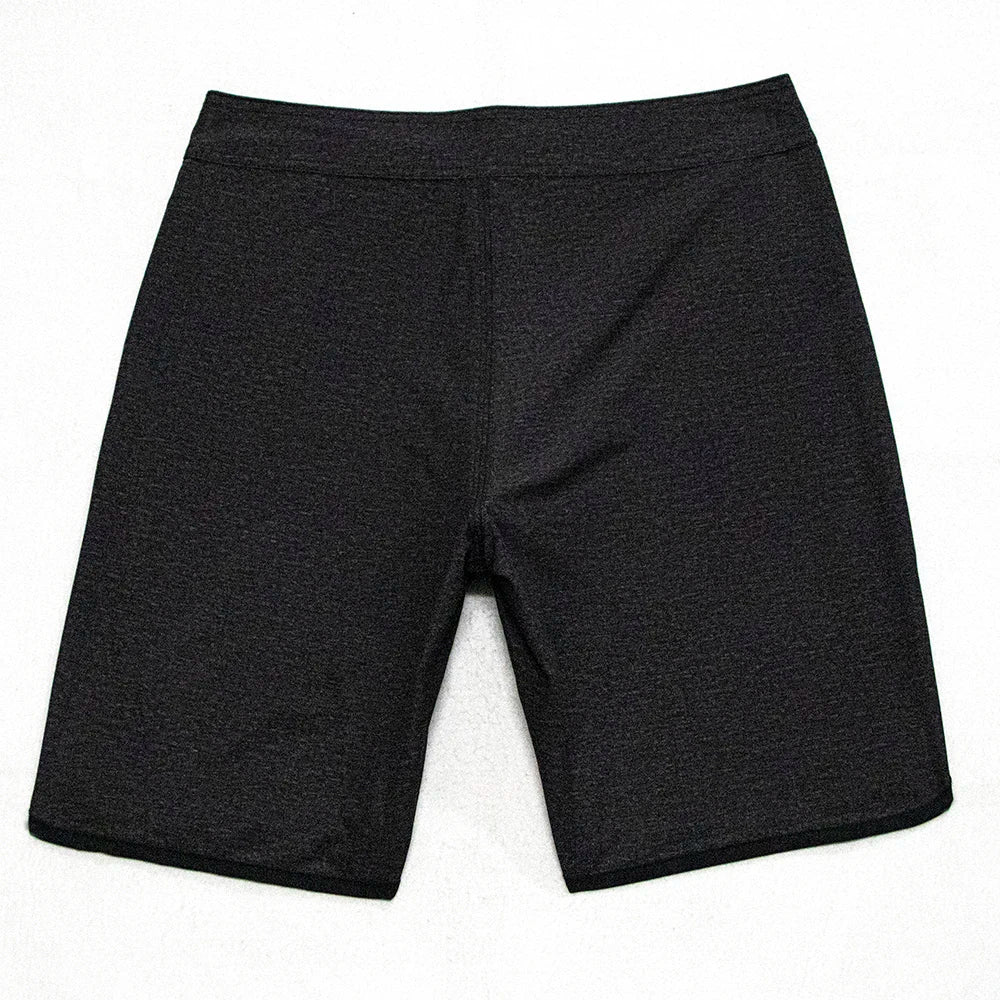 Black Men's Shorts Surf Swim Diving Stretch Water Sport Beach Boardshorts Quick drying Waterproof Breathable Male Swim Trunks