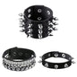 T5UF Stylish Punk Rock Bracelet Square Rivets Punk Wristband Trendy Gothic Jewelry Suitable for Individuality and Comfort