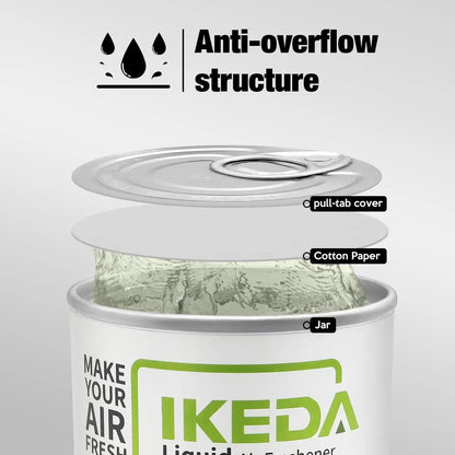 IKEDA 120g Green Apple Scent Liquid Air Freshener, Long Lasting Fruity Fragrance, Powerful Odor Eliminator for Car Home Office,
