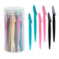 30 Pcs Eyebrow Razor For Women, Multipurpose Exfoliating Dermaplaning Tools And Facial Razor With Precision Cover,Safety Beauty